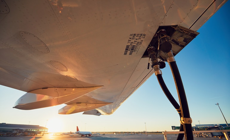 Refueling of the airplane